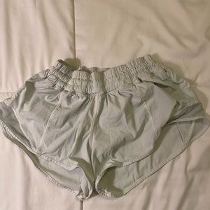 White lululemon hottie hot shorts